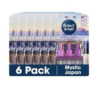 Perfect Scents Air Freshener Refill - Compatible with 3volution - Mystic Japan - (6 Pack) 6x20ml