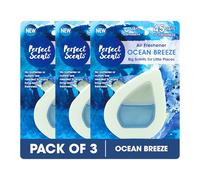 Perfect Scents Bathroom Air Freshener 3 Pack - 7.5ml Each - 22.5ml Total - Small Spaces Odour Eliminator - Ocean Breeze