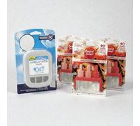 Perfect Scents Plug In Air Freshener Starter Kit - Includes 1 Electric Unit and 3 Refills - APPLE & CINNAMON Scent - Long Lasting Home Fragrance & Odour Eliminator for Living Room & Kitchen