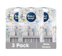 Perfect Scents Plug In Refill Air Freshener 3 Pack - Compatible with 3volution White Flowers 20ml