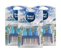 Perfect Scents Plug In Refill Air Freshener - Compatible with 3volution - Mountain Air - (3 Packs of 3x20ml)