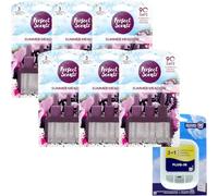 Perfect Scents Summer Meadow Plug-In Air Freshener with 6 Refills, 20ml Each, 90 Days Odour Eliminator, 3 in 1 Scent System