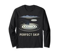 Perfect Skip Stone Skimming Rock Throwing Outdoor Nature Long Sleeve T-Shirt