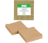 Perfect Stix 2 Ply Gold Napkins-100 Paper Cocktail Beverage Napkins, 2-Ply, Gold and Glitter, 0.1" Height, 5" width, 5" Length (Pack of 100)
