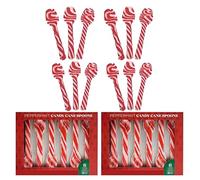 Perfect Stix Christmas Candy Cane Peppermint Spoonz.Edible Stirring Beverage Spoonz. Hot Chocolate Cocoa Tea Coffee Cocktail.Holiday Christmas Spoonz. Pack of 12 Spoonz.