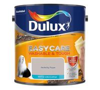 Perfect Taupe Dulux Easycare Matt Emulsion Paint 2.5L - Washable & Stain Resistant, Durable Matt Finish, Quick Dry, Low Odour Interior Wall & Ceiling Paint