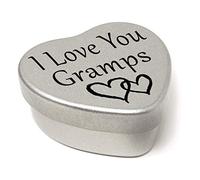 Perfect Way To Say I Love You. Beautiful Mini Silver Heart Gift Tin With Sweets, Present to say I Love You. Tin size 45mm x 45mm x20mm. (Gramps)
