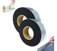 Perfectdid No Sew Hemming Tape Fabric Adhesive, Double Sided Iron on Hem Tape, No Sewing, Mess-Free & Invisible, Strong Adhesive for Pants, Clothes (Black*2,1cm/0.39in)