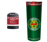 PerfectDraft Budweiser Beer Keg for PerfectDraft Machine, 6L + Budweiser Alu Cup Brazil Bundle