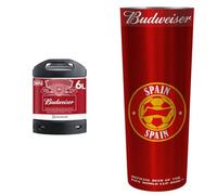 PerfectDraft Budweiser Beer Keg for PerfectDraft Machine, 6L + Budweiser Alu Cup Spain Bundle