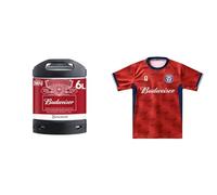 PerfectDraft Budweiser Beer Keg for PerfectDraft Machine, 6L + Budweiser Jersey Men's Jersey Red Shirt XL Bundle