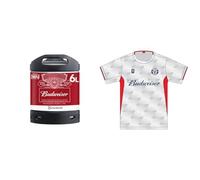 PerfectDraft Budweiser Beer Keg for PerfectDraft Machine, 6L + Budweiser Jersey White Large Shirt Bundle