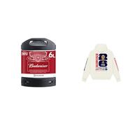 PerfectDraft Budweiser Beer Keg for PerfectDraft Machine, 6L + Budweiser MODERN HOODIE XL White Bundle