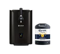 PerfectDraft Pro Black Home Beer Cooler and Dispenser System and Corona Extra Keg