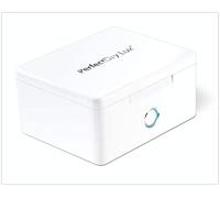 PERFECTDRY LUX DEHUMIDIFIER, UV-C disinfection and drying for hearing device systems. White