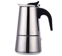 Perfectii Stovetop Espresso Maker, Classic Stainless Steel Coffee Moka Pot, 450ml/9 Cups (Espresso Cup=50ml) with Permanent Filter and Heat Resistant Handle, Suitable for Induction Cookers