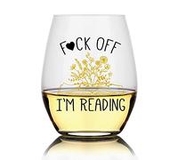 Perfectinsoy I'm Reading Wine Glass, Cute Funny Book Club Gifts for Lovers of Reading & Fun Librarians, Bookworm Gift, Reader Wine Glass, Gift for Readers, Gift for Book Lovers, Gag Gift for Women