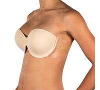 Perfection Secrets Winged Bra - Backless Strapless Invisible Adhesive Wings A to E Cup (C, Nude)