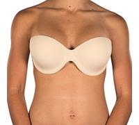 Perfection Secrets Winged Bra - Backless Strapless Invisible Adhesive Wings A to E Cup (D, Nude)
