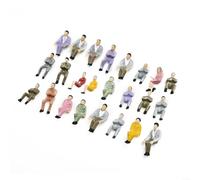 Perfectly Detailed Seated Painted Model People Figures, 50Pcs for Railway Scenes