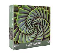 Perfectly Puzzled Aloe Swirl 1000 Piece Puzzle, Gift for Nature and Symmetry Enthusiasts, Ages 7+