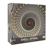 Perfectly Puzzled Shell Spiral 1000 Piece, Gift for a Puzzle Enthusiast, Calming Effect of Symmetry, Seashell Design, Ages 7+