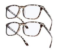 Perfectmiaoxuan 2 Pack Blue Light Blocking Glasses - Retro Round Frame | Anti Fatigue & HD Non-Prescription Lenses for Computer Gaming, Office, and Screen Use | Unisex for Women & Men