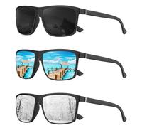 Perfectmiaoxuan Polarized sunglasses for men/women; Vintage/classic/elegant light frame; HD pilot lenses; Golf/driving/fishing/travel Eyewear