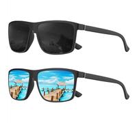 Perfectmiaoxuan Polarized sunglasses for men/women; Vintage/classic/elegant light frame; HD pilot lenses; Golf/driving/fishing/travel Eyewear