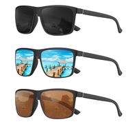 Perfectmiaoxuan Polarized sunglasses for men/women; Vintage/classic/elegant light frame; HD pilot lenses; Golf/driving/fishing/travel Eyewear