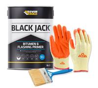 PERFECTONISH Black Jack 902 Bitumen and Flashing Primer, Thin Black Primer For Roof Coatings and Flashing Weatherproof Solvent (1-Litre)