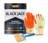 PERFECTONISH Black Jack 902 Bitumen and Flashing Primer, Thin Black Primer For Roof Coatings and Flashing Weatherproof Solvent (5-Litres)