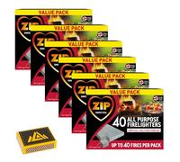 Perfectonish Firelighters For Wood Burners-Quick and Easy Lighting Fire Starters For Log Burner, Stove, Indoor and Outdoor Use - Firelighters (6 x 40 Pack)