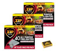 Perfectonish Firelighters For Wood Burners-Quick and Easy Lighting Fire Starters For Log Burner, Stove, Indoor and Outdoor Use - Firelighters (3 x 40 Pack)