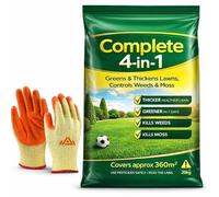 Perfectonish Garden Gloves, 360msq Complete 4-in-1 Lawn Care, Lawn Food, Weed & Moss Killer Bag