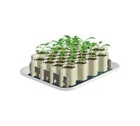 PERFECTONISH | Germie Seed Propagation Tray - Reusable Propagators for Plants, Seedling Pots, Microgreens Growing Kit, Seed Trays - 3 Sizes (Medium Size (Fits 25 Plants))