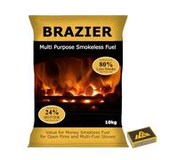 Perfectonish Smokeless Coal 10kg & 20kg for Open Fires, Camping Stoves & Boilers - Includes Free Matchbox (10kg)