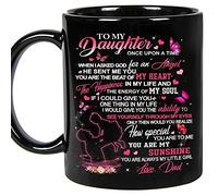 PerfectoStore Dad To Daughter Mugs - Father and Daughter Mugs from Daddy on Birthday, Mothers day, Fathers day, Graduation, Valentines day, Anniversary Coffee Cup 11oz