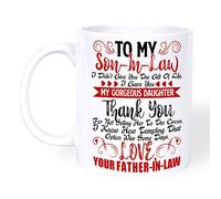 PerfectoStore To My Dear Son Iin Law from Father-in-law Mug - Dear Son-iin-law Christmas presents mugs, Birthday, Mothers day, Fathers day mugs - Son iin law coffee cup 11oz
