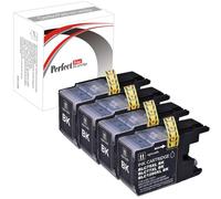 PerfectPrint 4 Black Compatible Ink Cartridge Replace LC-1280 For Brother DCP J525W J725DW 925DW LC-1280 MFC J430W J625DW J6510DW 6710D MFC 6710DW 825DW Printer