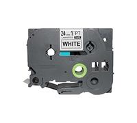 PerfectPrint Compatible Black on White Label Tape For Brother PT-2420PC PT-2430PC PT-2450DX PT-2460 PT-2470 PT-2480 PT-2700VP PT-2730VP PT-3600 PT-550 TZ251 1" (24mm) (Black on White)