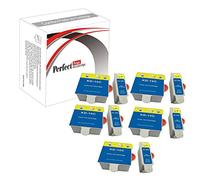PerfectPrint Compatible Ink Cartridge for Kodak EasyShare 5000 5100 5200 5300 5500 ESP 3 3200 3250 5 5210 5250 7 7200 7250 9 9250 Office 6150 Hero 7.1 9.1 Office Hero 6.1 No.10 (Black/Colour, 10-Pack)