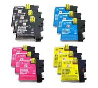 PerfectPrint Compatible Ink Cartridge Replacement for Brother MFC-J220 MFC-J265W J410 DCP-J125 J315W J415W J515W LC-985 (Black/Cyan/Magenta/Yellow, 12-pack)