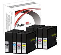 PerfectPrint Compatible Ink Cartridge Replacement for Canon MAXIFY iB4050 iB4150 MB5050 MB5150 MB5155 MB5350 MB5450 MB5455 PGI-2500XL (Black/Cyan/Magenta/Yellow, 8-Pack)