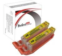 PerfectPrint Compatible Ink cartridge Replacement for Canon Pixma iP7200 iP7250 iP8750 iX6850 MG5450 MG5550 MG5650 MG6350 MG6450 MG6600 MG6650 MG7150 MG7550 MX725 MX925 CLI-551 XL (Yellow, 2-Pack)