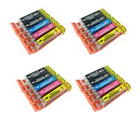 PerfectPrint Compatible Ink Cartridge Replacement for Canon Pixma iP7200 iP7250 iP8750 iX6850 MG5450 MG5550 MG5650 MG6350 MG6450 MG6600 MG6650 MG7150 MG7550 MX725 MX925 550/551 XL (BK/C/M/Y, 20-pack)