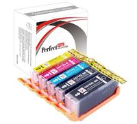PerfectPrint Compatible Ink Cartridge Replacement for Canon PIXMA MG5750 MG6850 MG5751 MG6851 MG5753 MG5752 MG6852 MG6853 MG5700 MG6800 TS6050 TS6052 TS6051 TS5055 TS5053 MG7751 (5-Pack)