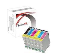 PerfectPrint Compatible Ink Cartridge Replacement for Epson Stylus Photo R200 R220 R300 R320 R340 RX-500 600 620 640 T0487 (Black/Cyan/Magenta/Yellow/Light-Cyan/Light-Magenta, 14-pack)