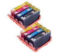 PerfectPrint Compatible Ink Cartridge Replacement for HP B109a B109n B109d B109f B110a B110c B110e B111 B210a B210c B211 C410 C410b C309a C309n C309g C310a 364XL (Black/Cyan/Magenta/Yellow, 8-pack)