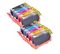 PerfectPrint Compatible Ink Cartridge Replacement for HP Photosmart 7510 7520 B8550 B8553 C5380 C5383 C5390 C6300 C6380 D5460 D5463 D5468 D7560 364XL (Black//Photo-Black/Cyan/Magenta/Yellow, 10-pack)